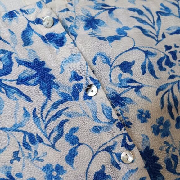 Joie 100% Linen Button Down Women's Top Size 2X - Picture 12 of 13